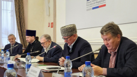 Выступление Главы ДСМР, муфтия Москвы Альбира хазрата Крганова на круглом столе «Роль религии в защите молодежи от деструктивного контента»