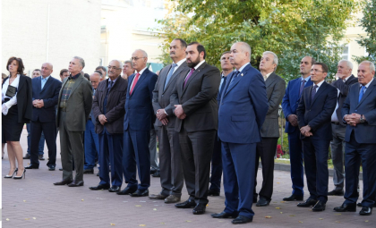 Торжественная церемония открытия мемориальной плиты Шайдаеву Гаджи-Курбану Гаджиевичу прошла на территории Постоянного представительства Республики Дагестан при Президенте Российской Федерации